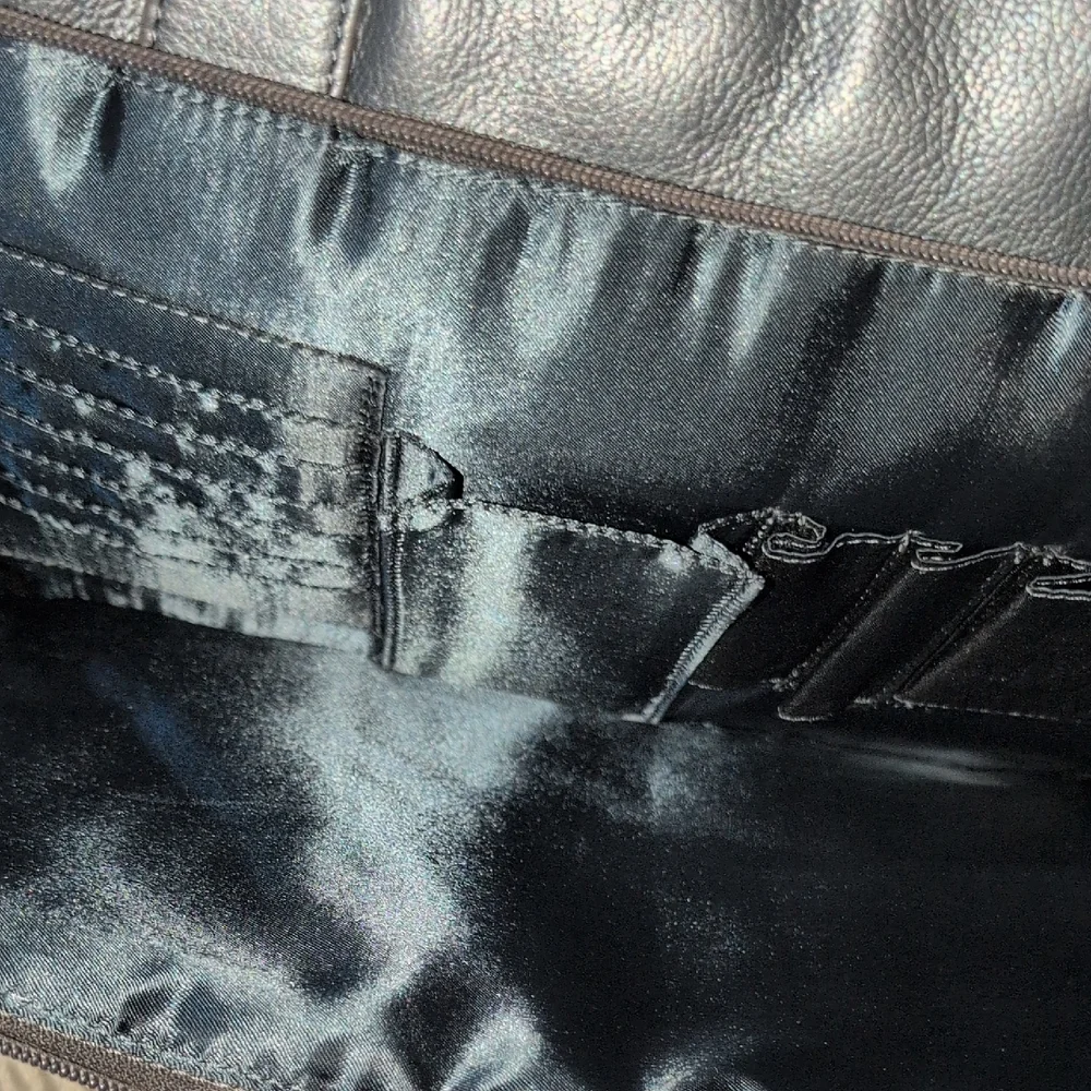 Vintage Wilson's Gray Leather Briefcase